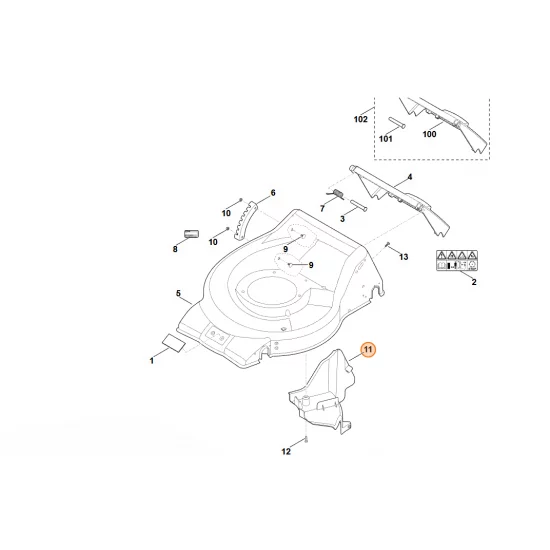 STIHL  Pokrywa 6350 706 0700